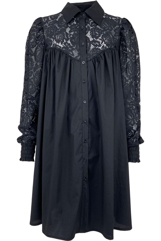 Black Colour Kjole -_40148 MALIKA Dress, Black